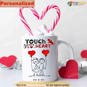 Custom Couple Coffee Mug Touch Your Heart Valentines Day Gifts 2