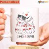 Custom Couple Gift For Cat Lovers, Valentines Day Coffee Mug