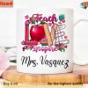 Custom Name Teacher Valentine Mug, Personalized Teacher Gift