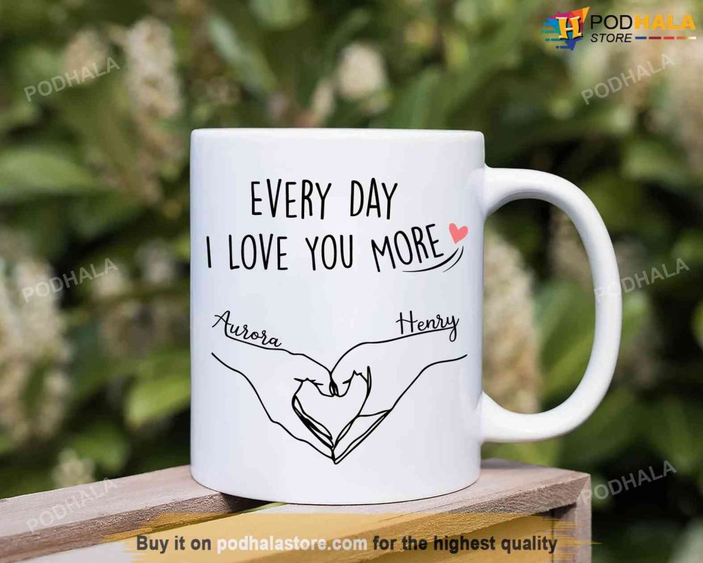 Custom Name Valentines Day Mug, Best Valentine Gift For Girlfriend