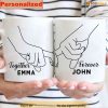 Customized With Couple's Names Together And Forever Valentines Day Mug