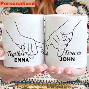 Customized With Couples Names Together And Forever Valentines Day Mug 3