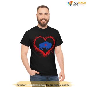 Damar Hamlin Heart 3 Tshirt Buffalo Bills Love For 3 Shirt