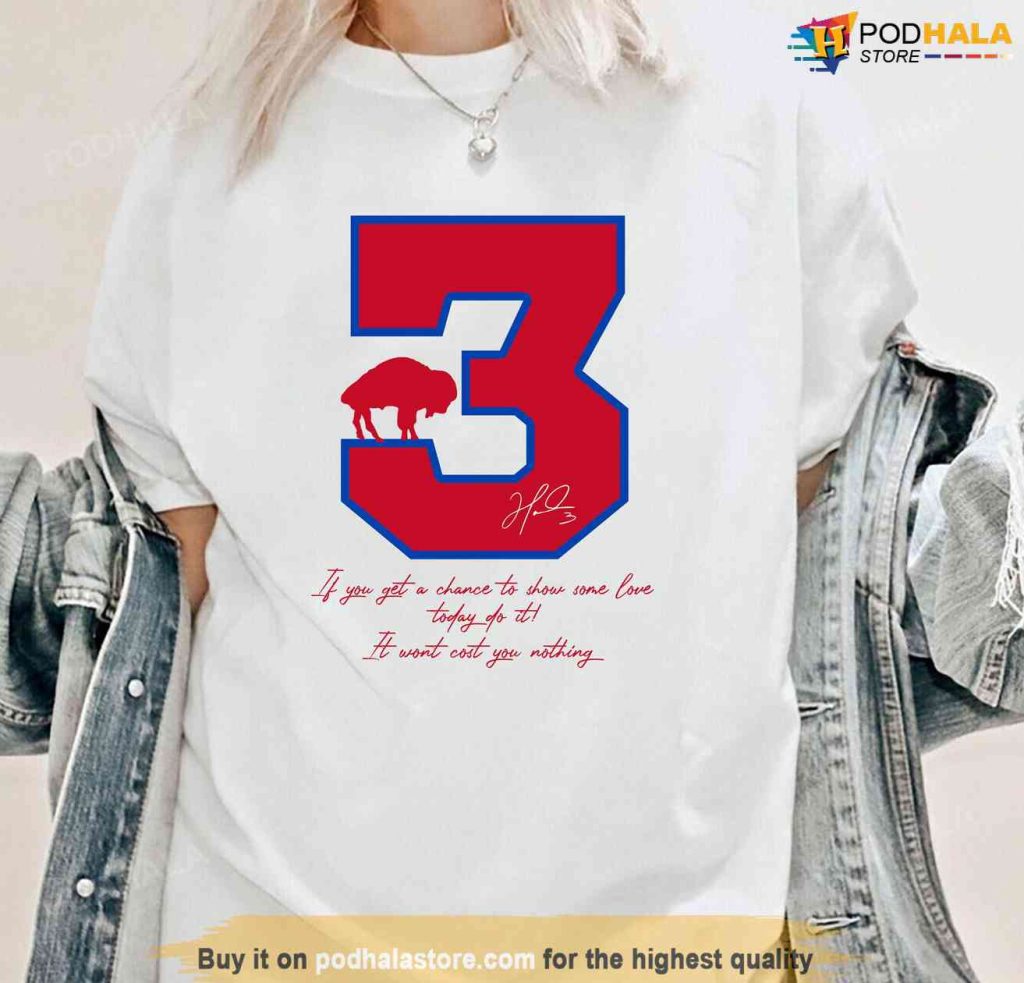 SALE!!! Pray For Damar Hamlin #3 Buffalo T-Shirt Gift For Fan S_5