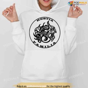 Danmachi Hestia Familia Emblem Minimalist Unisex Hoodie