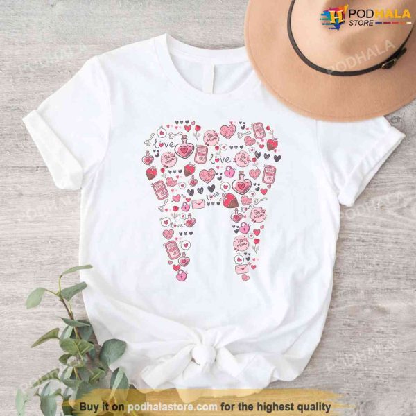 Dental Valentines Day Shirt, Teeth Dentist Tee, Valentines Day Gifts