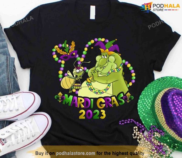 Disney Louis And Ray Mardi Gras Carnival Party Sweatshirt, Princess And The Frog Shirt