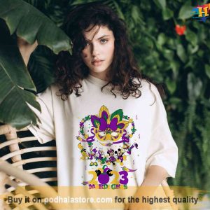 Disney Mardi Gras Festival 2023 Shirt, Mickey And Friends Carnival Shirt