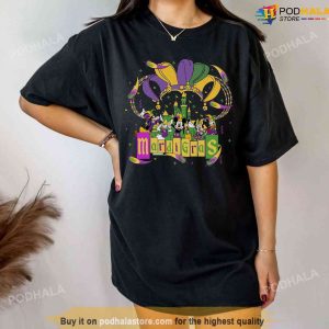 Disney Mardi Gras Shirt, Mickey And Friends Carnival Party Shirt