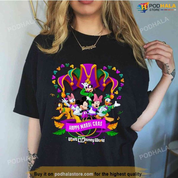 Disney Mardi Gras Shirt, Mickey Mouse and Friends New Orleans 2023 TShirt