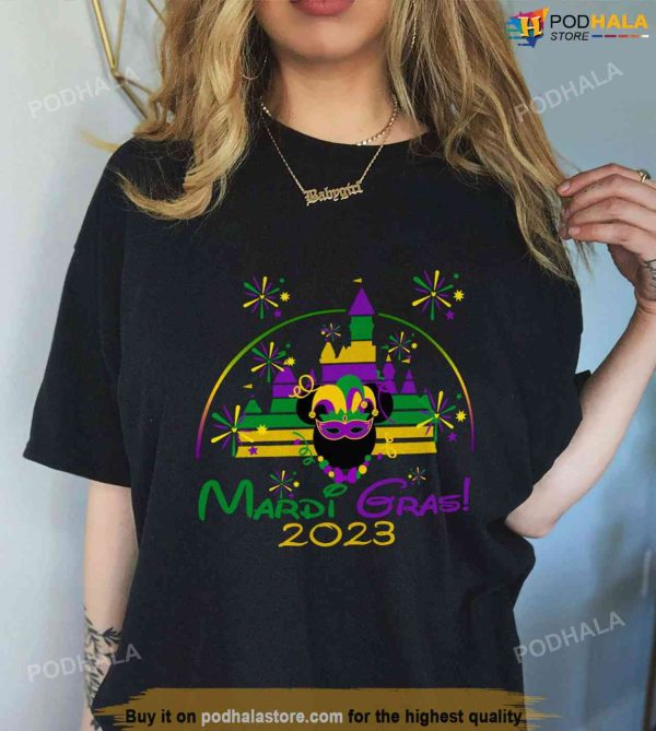 Disney Mardi Gras Shirt, Mickey Mouse Mardi Gras T-Shirt For Women Men Kids