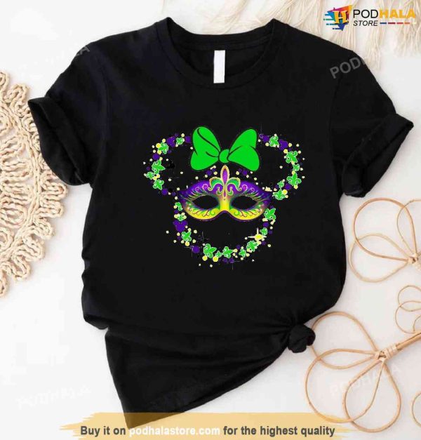 Disney Mickey Mardi Gras Shirt, Fleur De Lis New Orleans Carnival T-Shirt
