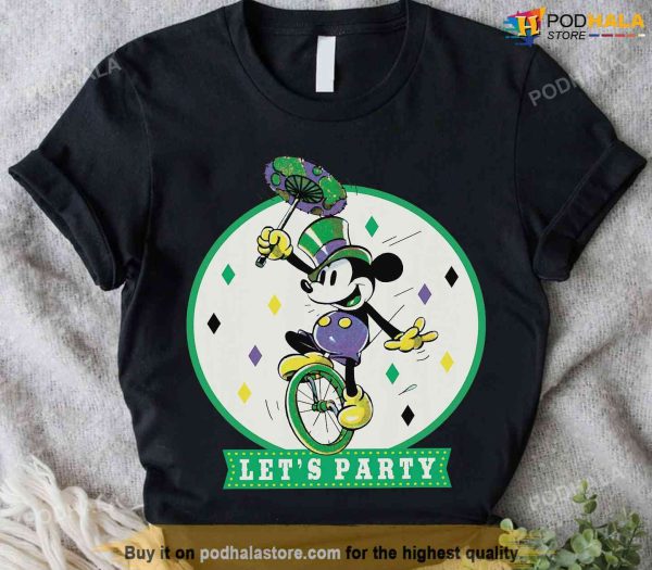 Disney Mickey Mouse Let’s Party Mardi Gras T-Shirt