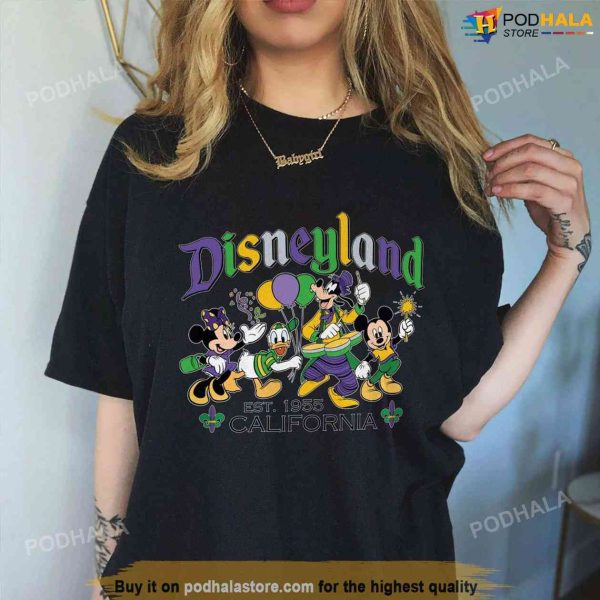 Disneyland Mardi Gras Shirt, Disney Mickey And Friends T-Shirt