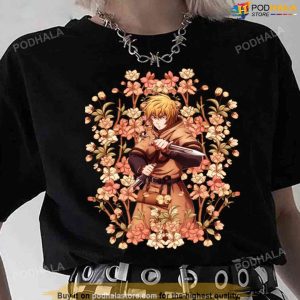 Floral Design Thorfinn Tri Blend Vinland Saga Unisex T-Shirt