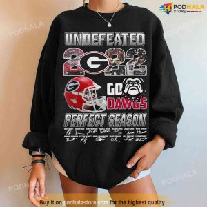 Georgia Bulldogs Undefeated 2022 Go Dawgs Tee, National Champions Shirt