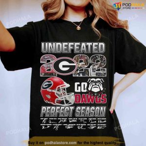 Georgia Bulldogs Undefeated 2022 Go Dawgs Tee National Champions T shirt