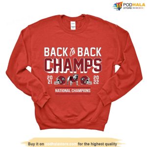 Georgia Champs Tshirt Back To Back Champs 2021 2022 Sweatshirt