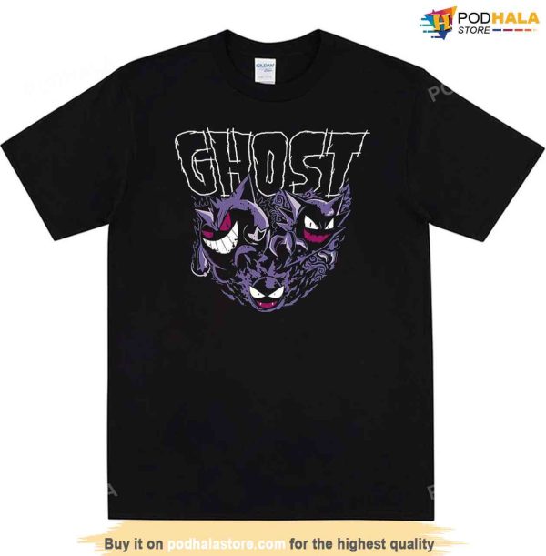 Ghost Design Gengar Pokémon Bulbapedia Unisex T-Shirt