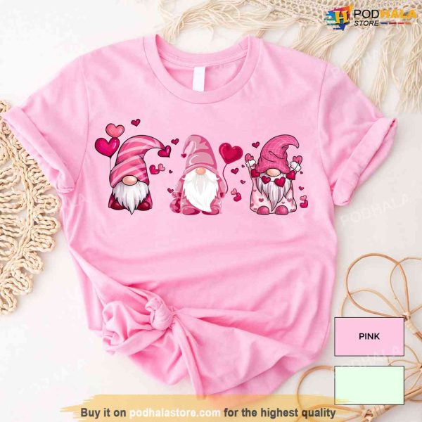 Gnome Valentines Day Shirt, Gnome Heart T-Shirt