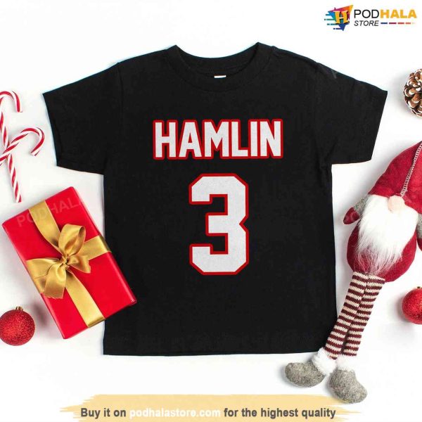 Hamlin Fan Shirt, Love For 3 Support Damar Hamlin TShirt