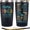 Happy 60 Years Old Birthday Gifts for Men Dad, 60th Birthday Tumbler