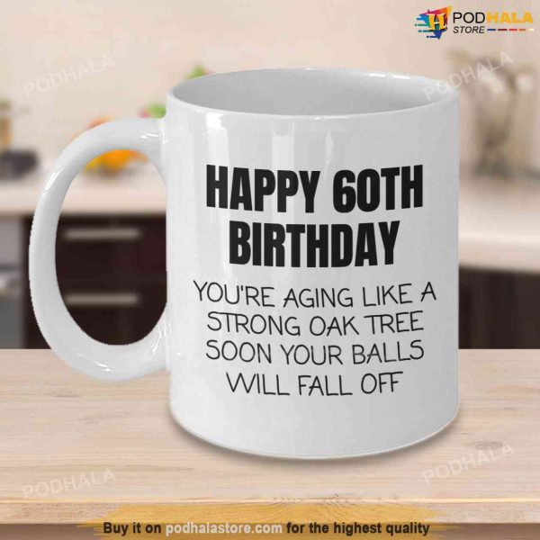 Happy 60th Birthday Coffee Mug, Birthday Gift For Grandpa Dad