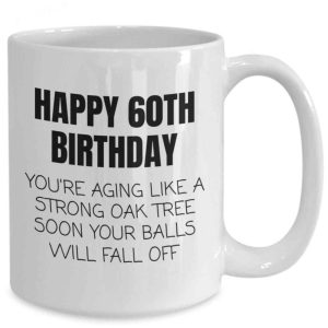 Happy 60th Birthday Coffee Mug Birthday Gift For Grandpa Dad 2