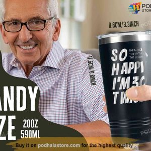 Happy Im 30 Twice 60th Birthday Tumbler 60 Year Old Birthday Gifts For Dad 2