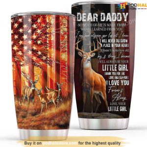Hunting Dad Gift 60th Birthday Tumbler, Deer Hunting Gifts For Dad