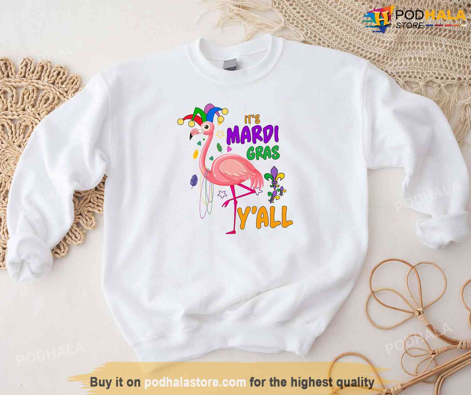 It’s Mardi Gras Y’All Shirt, Carnival Flamingo Women's Mardi Gras Shirt