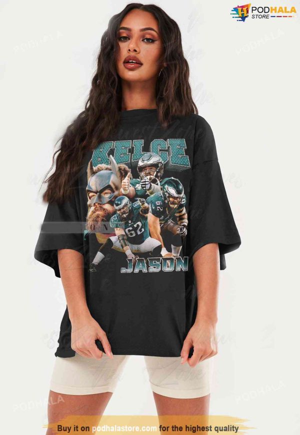 Jason Kelce Shirt Vintage 90s Super Bowl Philadelphia Eagles Shirt