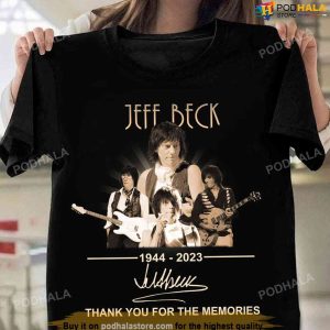 Jeff Beck Rip Guitar Legend Merch 1944 2023 Memories Tshirt