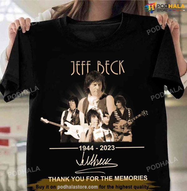 Jeff Beck RIP Guitar Legend Merch 1944-2023 Memories Shirt