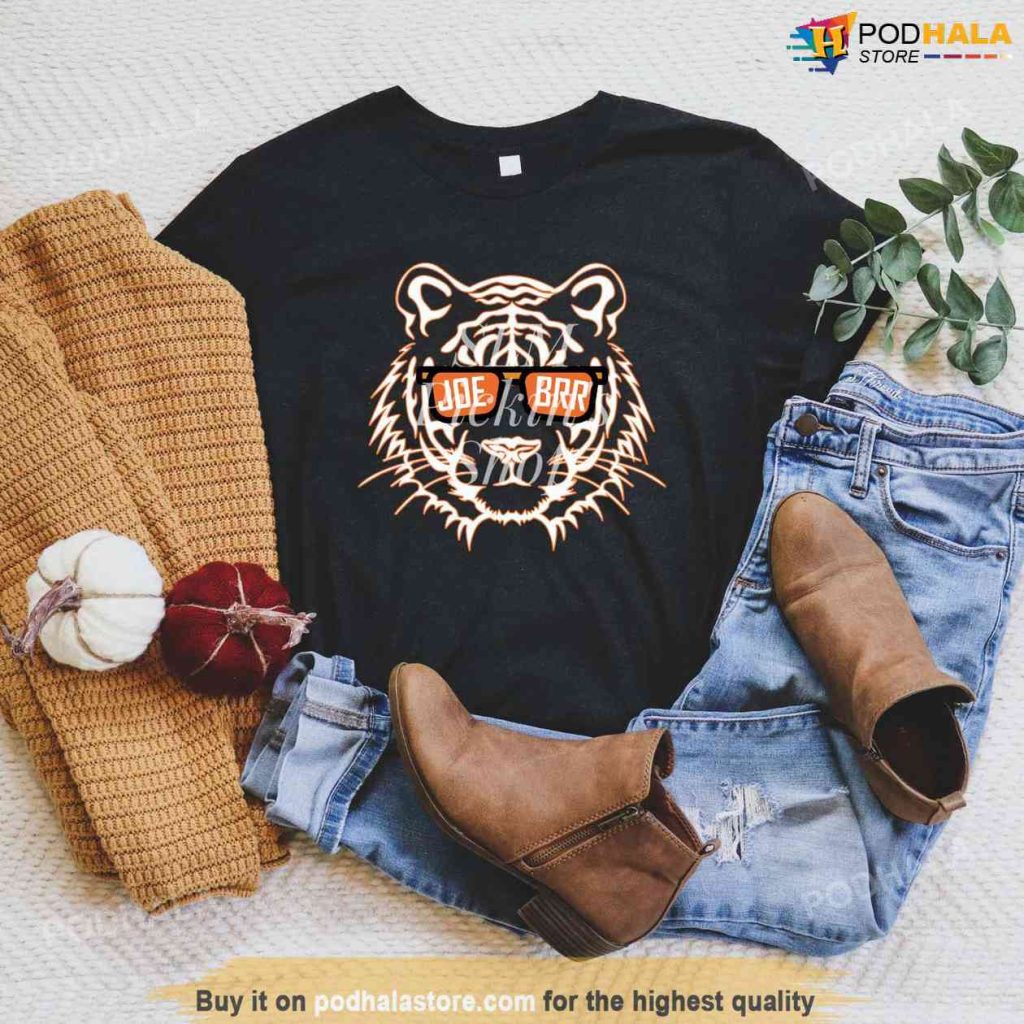 Joe Brr Tshirt, Style White Stripes Bengals Tshirt, Cincinnati Bengals Tee