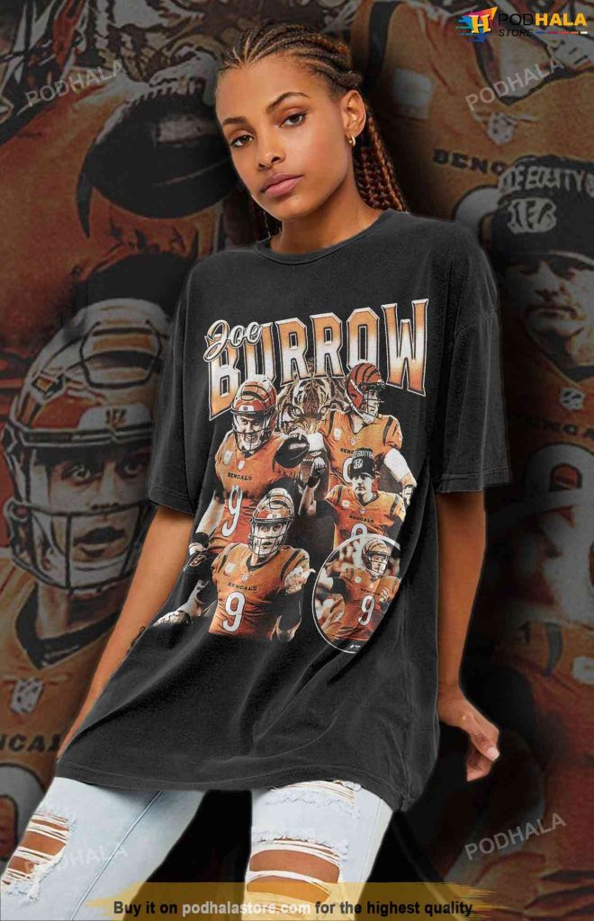 Joe Burrow Bengals 90s Vintage Shirt, Cincinnati Bengals Gifts For Fan -  Bring Your Ideas, Thoughts And Imaginations Into Reality Today