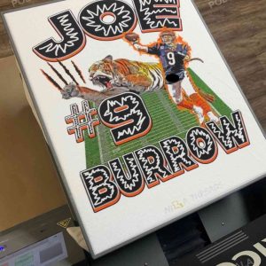 Joe Burrow Illustration Graphic Tshirt Joe Burrow Vintage Style Shirt