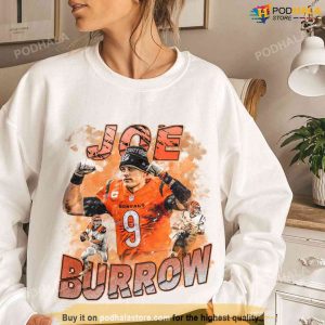 Joe Burrow 9 Cincinnati Bengals player football poster shirt, hoodie,  sweater, long sleeve and tank top