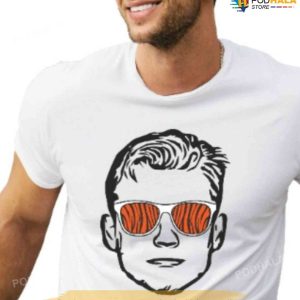 Joe Burrow With Sunglasses Cincinnati Bengals Nfl Football Tshirt