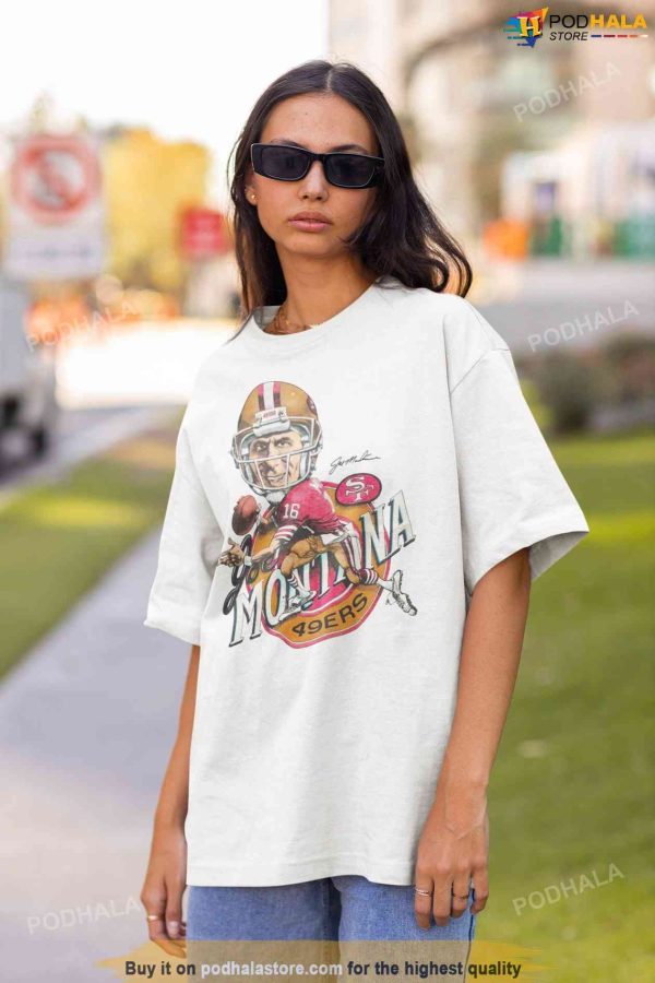 Joe Montana Tshirt, 49Ers Womens Shirt For San Francisco 49Ers Fans