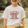 Kids Valentines Day Shirt - All You Need is Love and Pizza T-Shirt