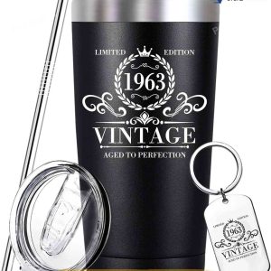 Limited Edition 60th Birthday Tumbler, 60 Year Old Ideas Gifts For Men Dad
