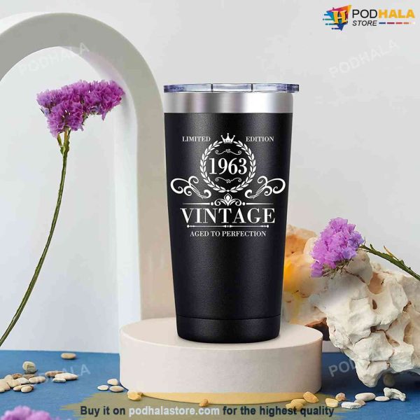 Limited Edition 60th Birthday Tumbler, 60 Year Old Ideas Gifts For Men Dad