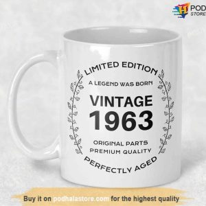 Limited Edition Vintage 1963 60th Birthday Mug 60th Birthday Gifts For Dad 2