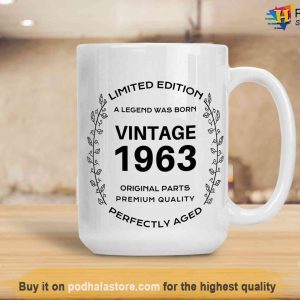 Limited Edition Vintage 1963 60th Birthday Mug 60th Birthday Gifts For Dad 3