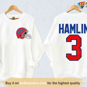 Love For 3 Damar Hamlin Tshirt Pray For Damar Hamlin Sweatshirt