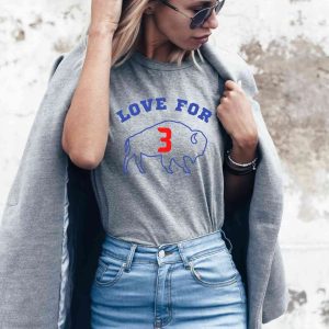Love For 3 Tshirt Buffalo Bills Show Some Love Damar Hamlin Shirt