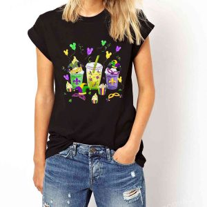 Mardi Gras Holiday Coffee Disney Mickey Balloons Funny T-Shirt