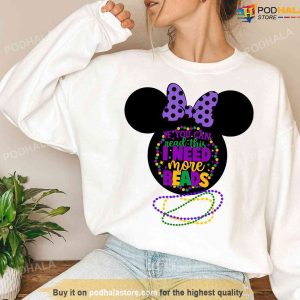 Mardi Gras Mickey Shirt, If You Can Read This I Need More Beads Tee