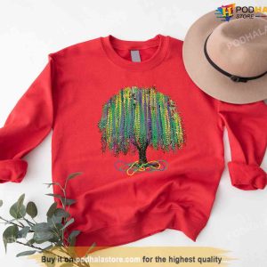 Mardi Gras Sweatshirt Watercolor Mardi Gras Bead Tree New Orleans T shirt